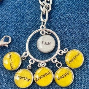 Handmade Sterling Silver Affirmation Necklace